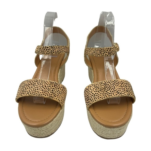 NWT J CREW Leopard Calf Hair Platform Espadrilles Black Tan Leopard 10 - Picture 3 of 11